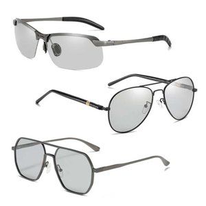 Photochromic Sunglasses Men Polarized Driving Chameleon Glasses Male Change Colo